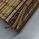 UNISHADES Cordless Bamboo Roman Shades for Windows, Blinds Size (36" W 64" H) Colour (Highfield Teak)