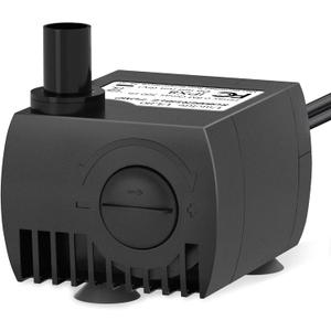 Uniclife 80 GPH Submersible Water Pump 4W 2.4ft High Lift Quiet Pump for Fountain Aquarium Fish Tank
