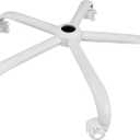 Frassie Office Chair Base Replacement with Wheels, Heavy Duty 2500LBS Metal Stool Chair Base, 28 inch Desk Chair Base Replacement Part White