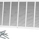 Howeall 30"W x 14"H [Duct Opening Size] Steel Return Air Grille, Air Return Vent Cover for Ceiling and Sidewall - HVAC Air Vent Covers - [Outer Dimensions: 31.75"W x 15.75"H]