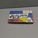 alchilalart Acrylic Paint Markers, 24 Color Fine Tip Permanent Acrylic Paint Pens For Rock Painting, Canvas, Wood, Glass, Ceramic, Fabric, Plastic, Egg, Scrapbook, Art Painting Supplies Kit