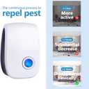 Ultrasonic Insect & Pest Repeller, Ultrasonic Mice Repellent for Insect, Roaches, Spiders, Ants, Bugs, Mosquitoes, Pest Control for House Garage RV Hotel, 6 Pack