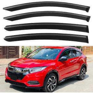 Window Visors Rain Guards for 2016-2022 Honda HRV, Out-Channel Window Vent Wind Deflectors Visors Shades for 16-22 HR-V