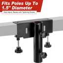 SPARKWHIZ Truck Flag Pole Mount Kits, No Drilling Universal Truck Flagpole Holder fits Up to 1.5" Pole, 1 Pack