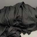 Stretch Satin Fabric Black Color for Wedding Dress Decoration DIY Crafts 49 by 1 Yard