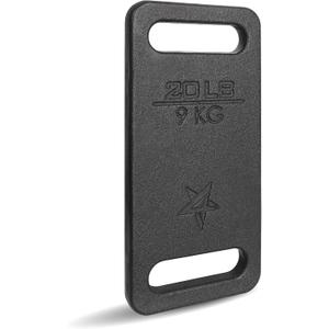 Yes4All Cast Iron Ruck Weight, Weighted Plate for Rucking, Swings, Squat, Strength Training - Multiple Weights: 10LB to 45LB