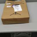 GLEAM Sheet Music Stand - Full Metal with Carrying Bag, Phone Holder, Sheet Music Folder and Clip, 5 in 1 Desktop Book Stand - Black