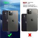 CACOE Magnetic Case for iPhone 12 & iPhone 12 Pro 2020 6.1 inch-Compatible with MagSafe & Magnetic Car Phone Mount,TPU Thin Phone Cases Cover Protective Shockproof Anti-Fingerprint(Matte Black)