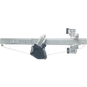 741-389 Rear Right Passenger Side Power Window Regulator Motor 2-Pins Plug Compatible with 2007-2013 Silverado 1500 2500HD 3500HD/GMC Sierra 1500 2500HD 3500HD,Extended Cab Pickup