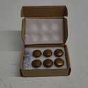 Goo-Ki 1.3''(33mm) Dia Antique Brass Cabinet Knob-Have Duty Zinc Alloy Drawer Knobs,Modern Style 6 Pack