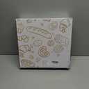 WOWLIVE Corner Bread Box for Kitchen Countertop, Bamboo Bread Storage Container, Large Farmhouse Bread Holder with Acrylic Wavy Door Panel, Multi-functional Container, White