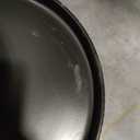 24 Piece Dinnerware Set,Bold Black Dish Set with Plates and Bowls for 8  Premium Ceramic Tableware for Hosting & Large Gatherings (Matte Reactive Dark Night)