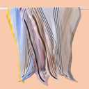 Rhombic Scarfs for Women Travelling Sunscreen Fashion Scarves Striped Print Pashmina Shawls Wraps