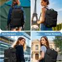 VGCUB Carry on Travel Backpack for Women Men Large Laptop Gym Work Frontier Airlines Personal Item Bag Business Airport Lightweight Backpack Flight Approved Mochilas de Viaje Black