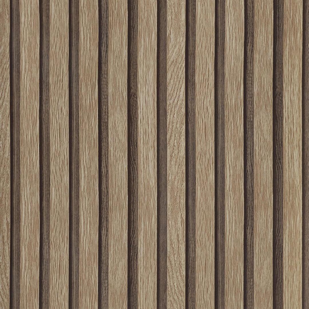 Yun-aeon Natural Wood Peel and Stick Wallpaper Wood Slats - 17.3"x 120" Light Tan Self-Adhesive Waterproof Vinyl Removable Wall Paper for Wall Decor Bedroom