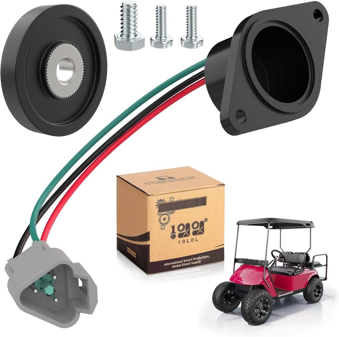 10L0L Golf Cart IQ Speed Sensor for Club Car DS/Precedent 2004+ 48V Electric Golf Cart, High Speed Magnet ADC Motor Replaces OEM# 102704901 102265601 - Increased Stability
