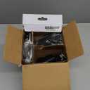 Panasonic Compact Cordless Phone with DECT 6.0, 1.6" Amber LCD and Illuminated HS Keypad, Call Block, Caller ID, Multiple Display Languages - 2 Handset - KX-TGB812S (Black/Silver)