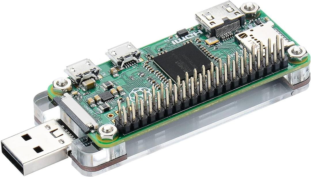 GeeekPi USB Dongle Expansion Board with Case for Raspberry Pi Zero/Zero 2, Both Front & Back Side Can Be Inserted