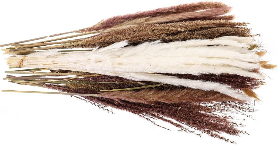 VOSAREA 1 Set Reed Bouquet Bridesmaid Bouquet Pampas vase Filler Faux Reed Stems Bouquet Reed Plant Decor for Home Reeds Arrangements for DIY Accessories