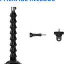 SUREWO Flexible Gooseneck Suction Cup Camera Car Mount Compatible with Gopro Hero 13 Black,Hero 12/11/10/9/8/7/6/5 Black,DJI Osmo Action 5 pro/4/3/2,Insta 360 ONE R and Most Action Cameras (Long)