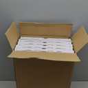 Pinkpum 5 Pack Stackable Plastic Storage Closet Organizers and Storage Bins Drawer Shelf Storage Container for Wardrobe Cupboard Kitchen Bathroom Office White