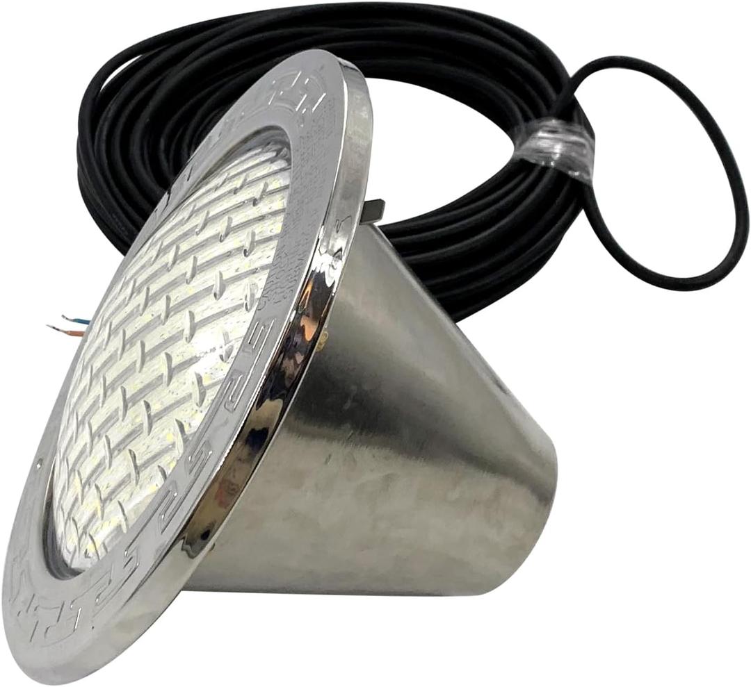 SH101300 LED Pool Lights, 120V 10 Inch White Light Pool Lights for Inground Pool with 50 FT Cord Underwater Pool Lights for Swimming Pool Spa
