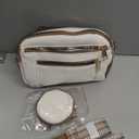 RsAingT Crossbody Bag for Women, Convertible Belt Bag with Adjustable Strap and Coin Purse (White)