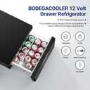 BODEGACOOLER 12 Volt Drawer Refrigerator, 33Quart(31L) RV Fridge Freezer APP Control, Portable Refrigerator (-4℉-68℉), Car Cooler for Travel ,Camping, Road Trips Tailgating, Truck, Van, SUV 12/24V DC