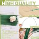 3 x 200 PCS 22 Gauge Floral Stem Wire Flower Arrangements and DIY Crafts,Dark Green,Floral Wire for Florist Flower Arrangement 16 Inches,Diameter:0.03 inch