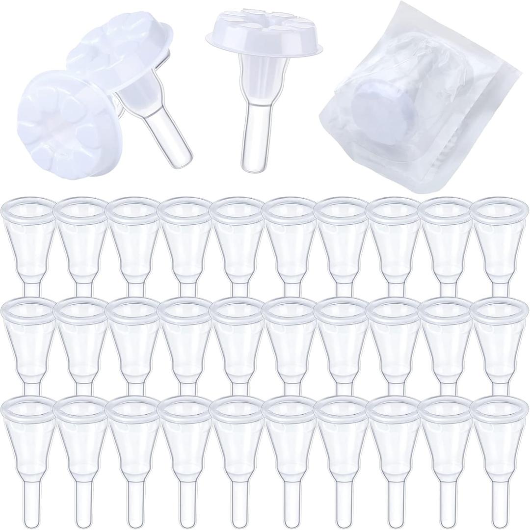 Geiserailie 30 Pieces Condom External Catheters Disposable Male External Catheter for Men Medium, Self Adhering Style(25 mm)