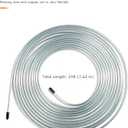 25FT Automotive 3/16 Brake Line Kit,Car Accessories,Magnetic Brake Line Replacement Tubing Coil with 16 Inverted Flare Brake Line Fittings,Fit for Automobiles,Hydraulic Brake Systems (Silver)