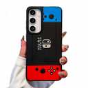 Compatible with Samsung Galaxy S23 Case for Boys Kids Men, 3D Cool Video Game Controller Button Type Personalized Full Body Full Camera Protection Protective Cover Soft Cute, Blue