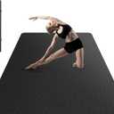 HAPBEAR Extra Large Yoga Mat - 72"x48"/78"x54", 1/4" & 1/3" Thick, Non-Slip, Durable, Eco-Friendly, Wide Exercise Mat for Home Workouts, Yoga, Pilates, Stretching, Meditation (Barefoot Exercise)