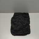 YMDUCH Women's Sexy High Waist Solid Tight Ruched Bodycon Mini Club Skirt