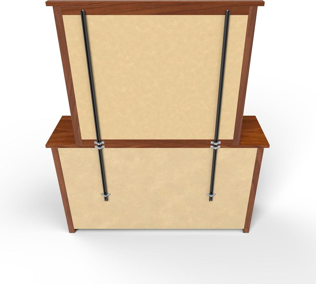 Universal Mirror Support System | Adjustable Mounting Brackets | Attach to Dressers & Other Furniture | Add Safety & Stability to Mirror Dressers | 60"