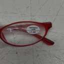 Calabria 719 Flexie Oval Flexible Reading Glasses Men Women Trendy Bendable Readers Lightweight TR 90 Frame Durable Eyeglass, Red