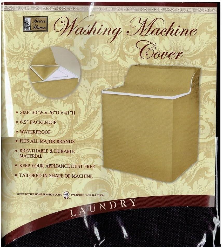 Better Home Xlarge Fabric Waterproof Washing Machine Cover with Zippered Top Material Appliance (Chocolate Brown)