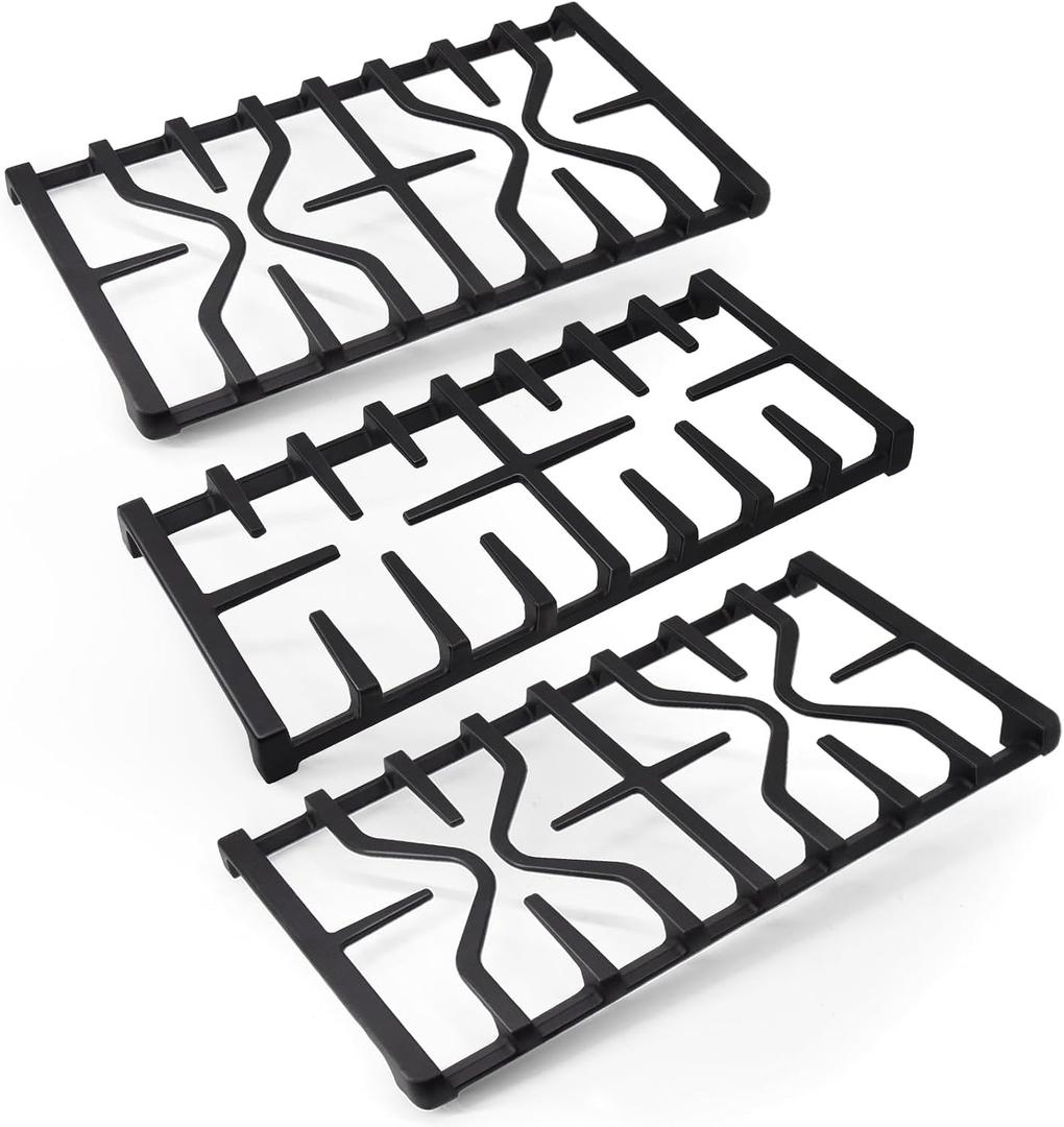 WB31X27150 & WB31X27151 Burner Grate Replacement for GE Stove Parts JGBS66REKSS, JGB700SEJ4SS, JGSS66SEL1SS, JGSS66SEL3SS, Center Side Burner Grate Surface Cooktop for General Electric Gas Range Parts