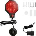 Garage Parking Aid Adjustable Garage Parking Sensor Aid with Red/Yellow/Green LED Display, Garage Car Stop Indicator Set Stop Distance 6"6 ft, Battery (Not Included) or Power Cord Powered