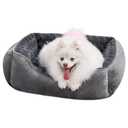 JOEJOY Rectangle Dog Bed for Large Medium Small Dogs Machine Washable Sleeping Dog Sofa Bed Non-Slip Bottom Breathable Soft Puppy Bed Durable Orthopedic Calming Pet Cuddler, Multiple Size, Grey