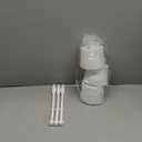 JIGA 3 Pack Toilet Brush and Holder Set, Toilet Bowl Brush with Caddy Bathroom Stiff Bristles Toilet Scrub Brush, White