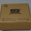 JQK 1/2 Inch Overlay Cabinet Door Hinges Oil Rubbed Bronze, 50 Pack 25 Pairs Flush Face Mount Cupboard Self-Closing Kitchen Cabinet Hinges with Door Bumper, CH200-ORB-P50