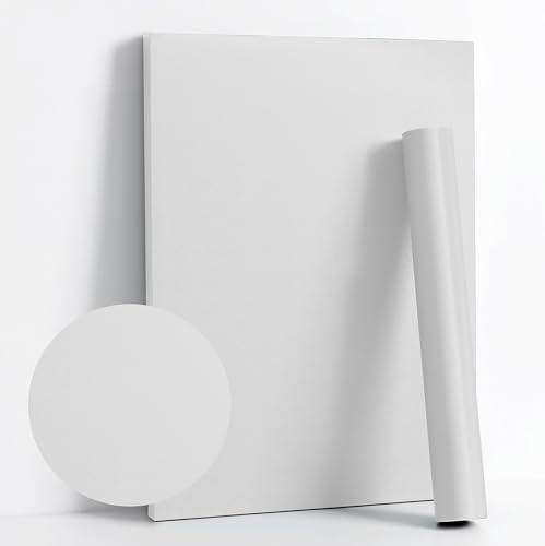 Dimoon 118''x15.7'' White Skin Peel and Stick Wallpaper Contact Paper Modern Self Adhesive Wall Paper Removable Renter Friendly Textured Solid Color Cabinet Vinyl Roll (118''x15.7'',White Skin)