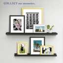 An&He 8x10 Picture Frame, Silver Photo Frame for Tabletop and Wall Display, Minimalist Design, Set of 3