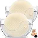 2 Pack Rice Paper Water Bowl Dipper, Spring Roll Water Bowl with Side Pocket, Plastic Rice Paper Holder for Spring Summer Roll Maker, Rices Papers Wrappers