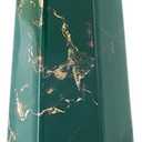 8inch Green Gold Finish Marble Ceramic Flower Vase Home Decor Vase and Table Centerpieces Vase - Ideal Gifts for Friends and Family, Christmas, Wedding, Bridal Shower