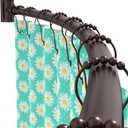 Curved Shower Curtain Rod For Bathroom 38-72 Inches, Adjustable Length, Curved Shower Rod, Metal Rods&Brackets, Round Shower Curtain Rods, Rotate Bracket For Large Shower Space, Need Drilling, Bronze