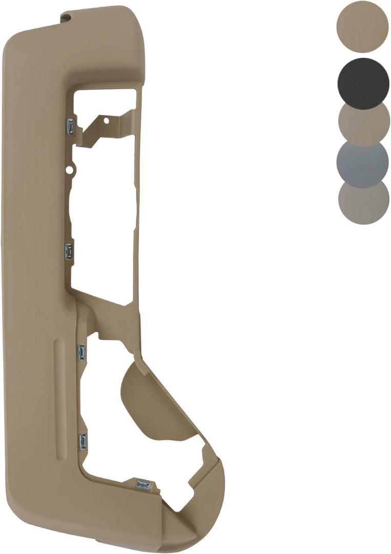 TQPONLY Driver Side Seat Trim Cover | Compatible with 2009-2014 Ford F150,2010-2014 Lincoln Mark LT Truck Accessories | Replaces BL3Z-1562187-AA BL3Z1562187AA Front Seat Track Cover (Adobe) (LH)