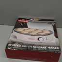 Mini Pancakes Maker Machine with 14 Larger & Deeper Grooves, Electric Mini Pancake Pan, Aebleskiver Pan, Ebelskiver Pan, Browning Controllable, White