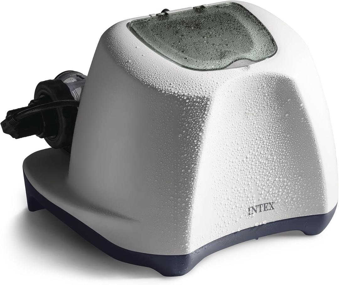 Intex Krystal Clear Saltwater Pool Chlorine System for Above Ground Pools up to 15,000 Gallons, Pool Cleaner with Automatic Timer and Self Cleaning